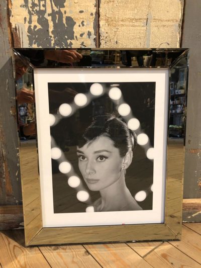 Foto spiegellijst Audry Hepburn 50x60