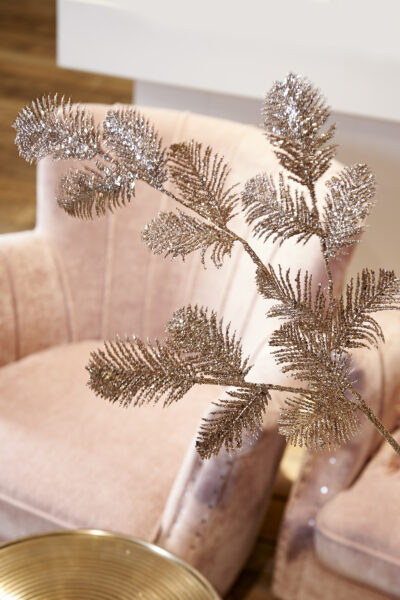 Delicate Fern Glitter Deco Leaf