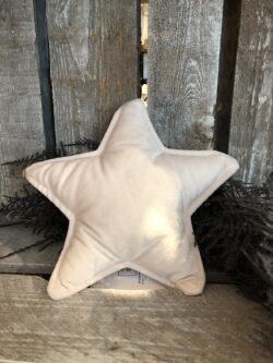 Velvet Star Ornament off-white M