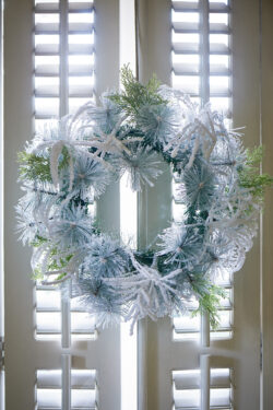 A Frosty Snow Wreath 70cm