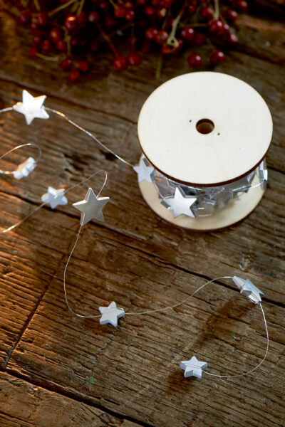 Stars Decoration Spool silver