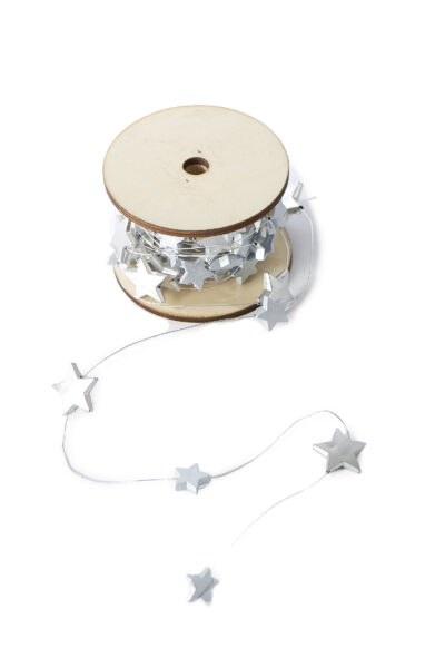 Stars Decoration Spool silver